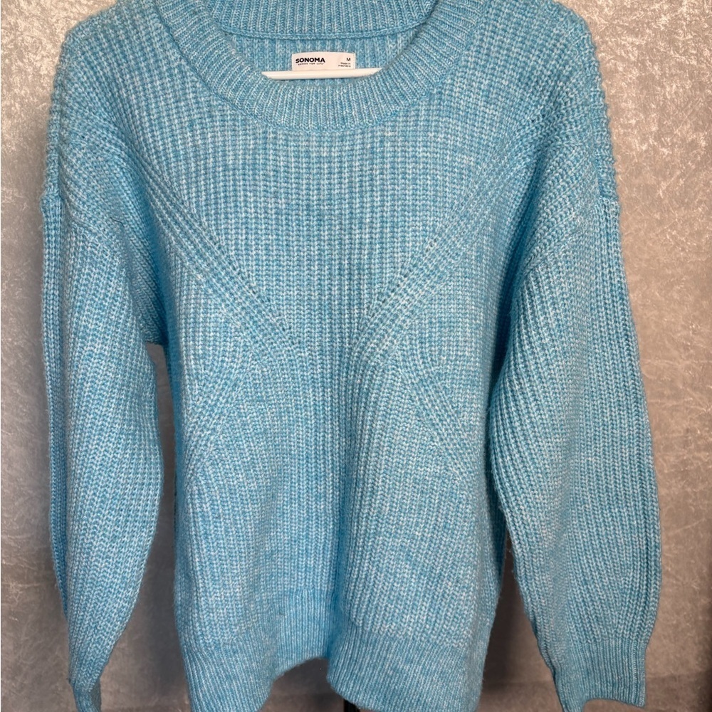 Sonoma blue Knit pullover Sweater NWOT Size M